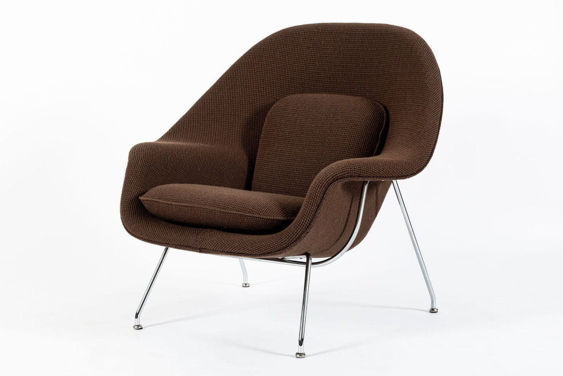 Early Restored Mid Century Brown Womb Lounge Chair by Saarinen for Knoll, Multiples/Custom Available