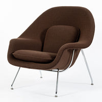 Early Restored Mid Century Brown Womb Lounge Chair by Saarinen for Knoll, Multiples/Custom Available