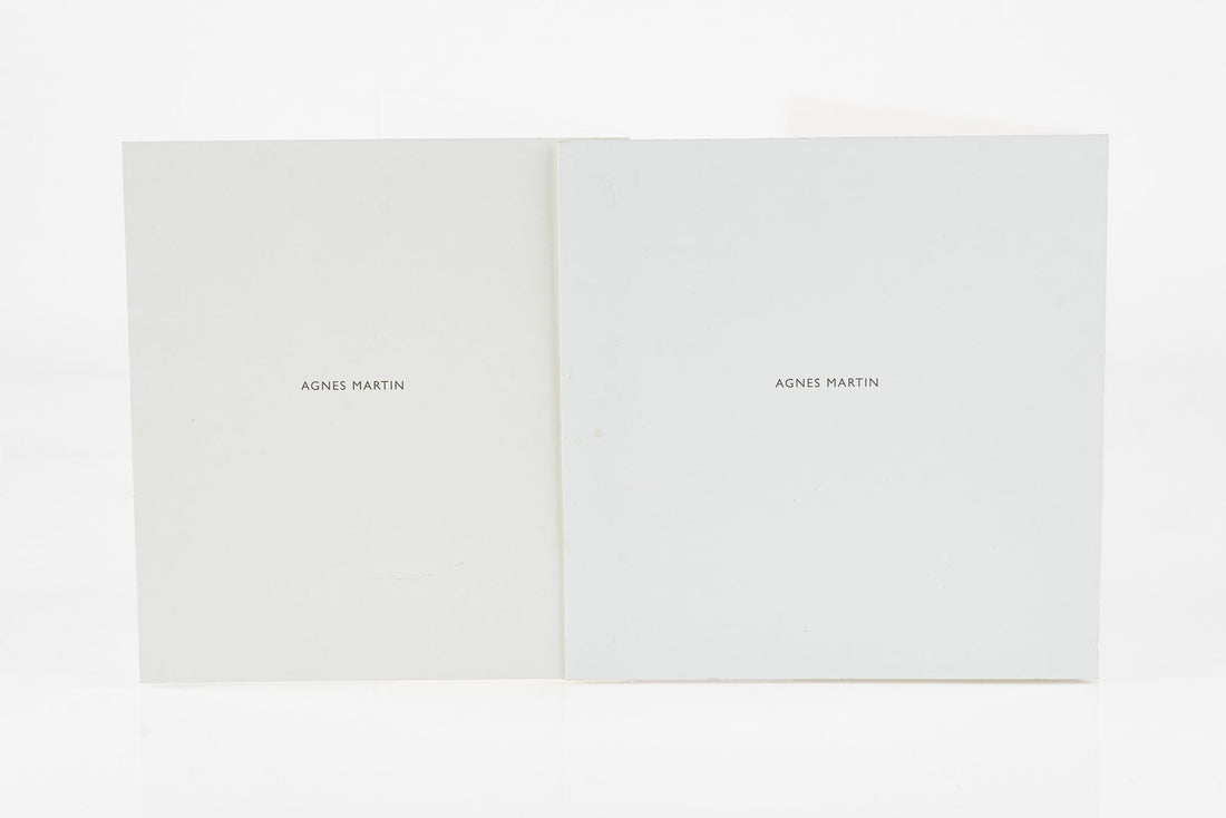 Agnes Martin Limited Edition Lithograph Print Set of 10, Minimalist Abstract Wall Art, 1990s