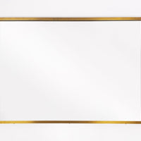 Vintage Gold Solid Brass Large Hanging Wall Mirror