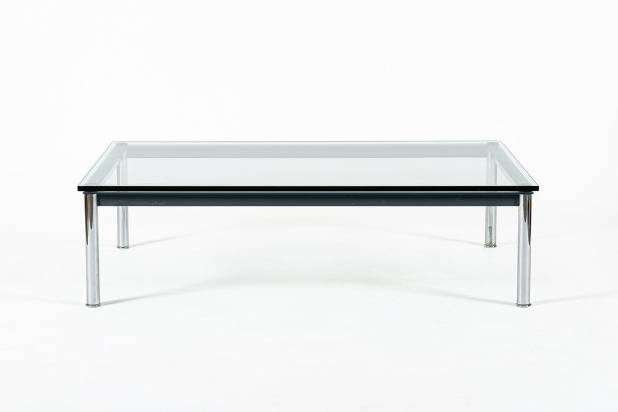Bauhaus LC10-P Low Glass Coffee Table by Le Corbusier for Cassina