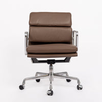 Eames for Herman Miller Brown Leather Office Chair Soft Pad 2000s