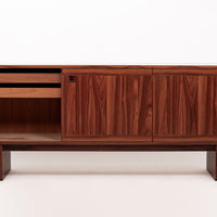 Mid Century Danish Modern Rosewood Credenza or Sideboard Cabinet