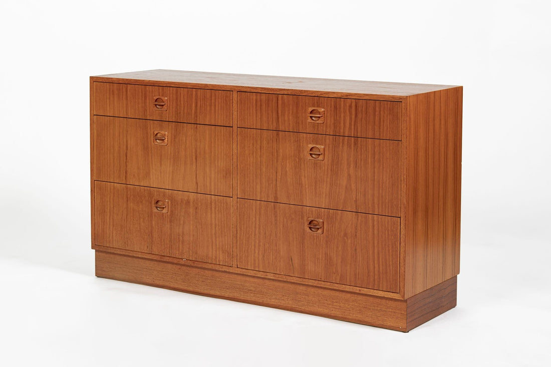 Danish Mid-Century Modern Teak 6-Drawer Dresser or Chest, 1960s