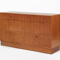 Danish Mid-Century Modern Teak 6-Drawer Dresser or Chest, 1960s