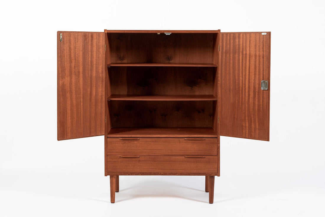 Mid Century Danish Teak Wood Storage or Bar Cabinet