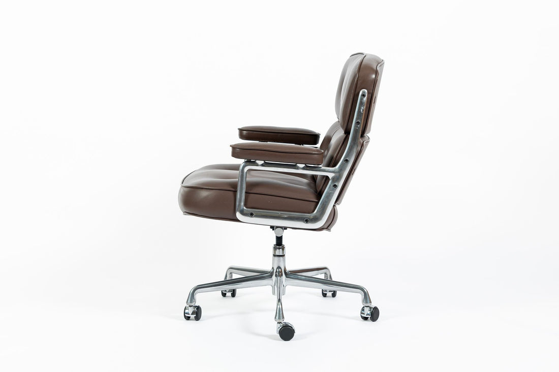 Eames Herman Miller Time Life Brown Leather Office Chair 2017