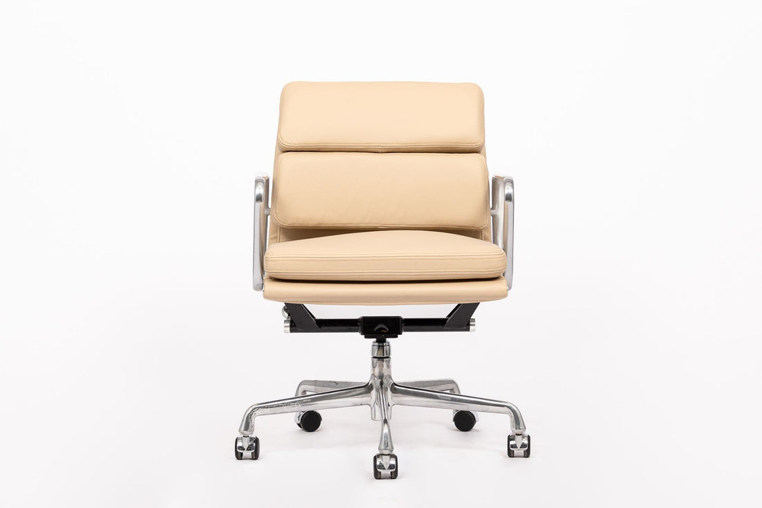 Eames for Herman Miller Tan Leather Desk Chair 2000s