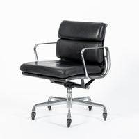 Eames for Herman Miller Black Leather Desk Chair Soft Pad 2000s