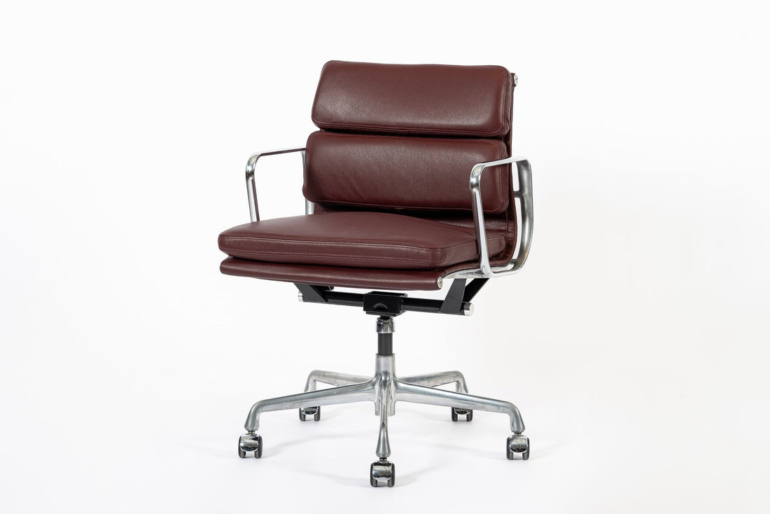 Eames for Herman Miller Red Leather Office Chair 2000s