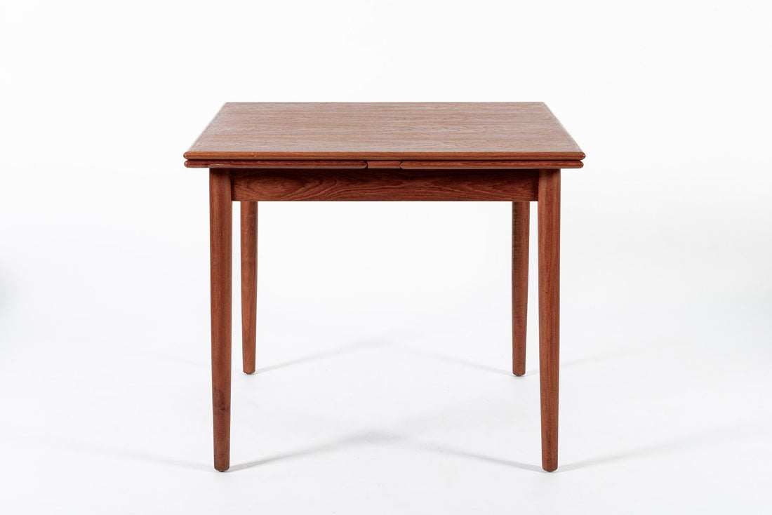 Mid Century Danish Teak Extendable Dining Table by Poul Volther for Frem Rojle