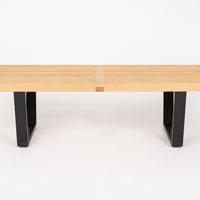 Mid Century Wood Platform Bench by George Nelson for Herman Miller