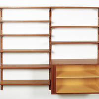 Mid Century Danish HG Teak Wood Modular Wall Unit Shelving & Bookcase