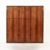 Exceptional Mid Century Danish Floating Rosewood Wall Shelving Cabinet 1950s