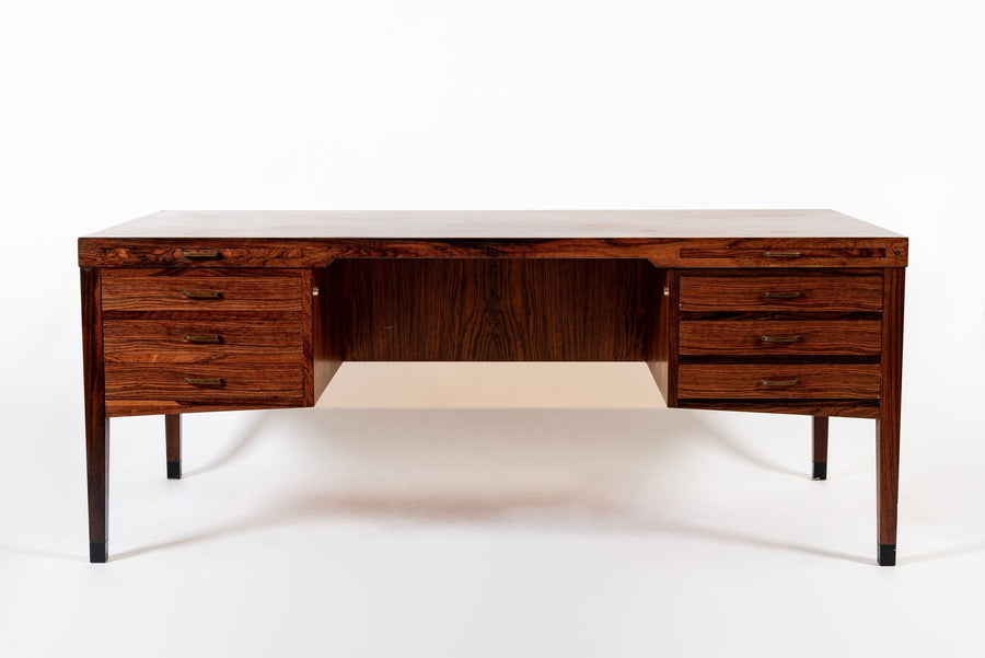 Exceptional Mid Century Danish Large Rosewood Executive Desk