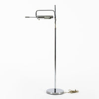 Mid Century Silver Floor Lamp Sarfatti Style