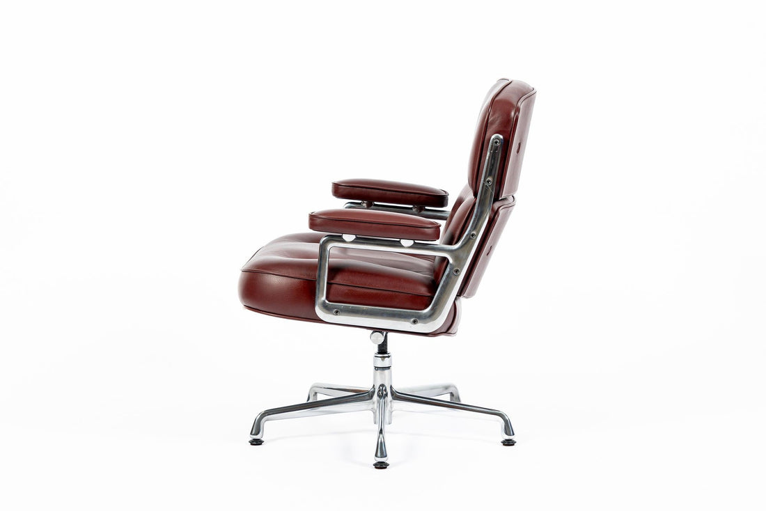 Eames Herman Miller Time Life Lobby Red Leather Office Chair