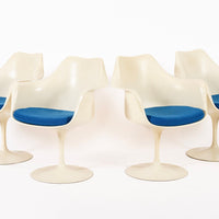 Original Fiberglass Tulip Arm Chairs by Eero Saarinen for Knoll 1970s