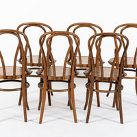 Vintage Thonet Bentwood Bistro Cafe Dining Chairs Set of 6
