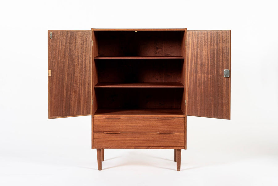 Mid Century Danish Modern Teak Wood Storage or Bar Cabinet