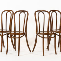 Vintage Antique Bentwood Bistro Cafe Chairs by Thonet Set of 4