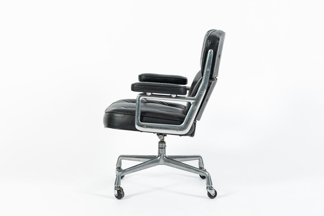 Eames Time Life Executive Chair Herman Miller Black Leather Office Chair 1981