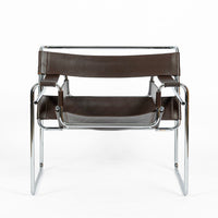 Mid Century Brown Wassily Chair by Marcel Breuer for Stendig 1960s, 2 Available
