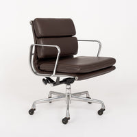 Herman Miller Eames Dark Brown Leather Desk Chair Soft Pad