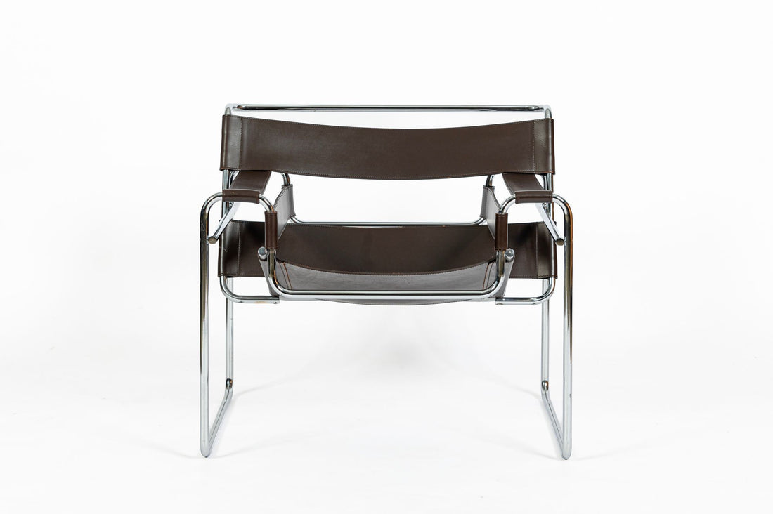 Mid Century Brown Wassily Chair by Marcel Breuer for Stendig 1960s, 2 Available