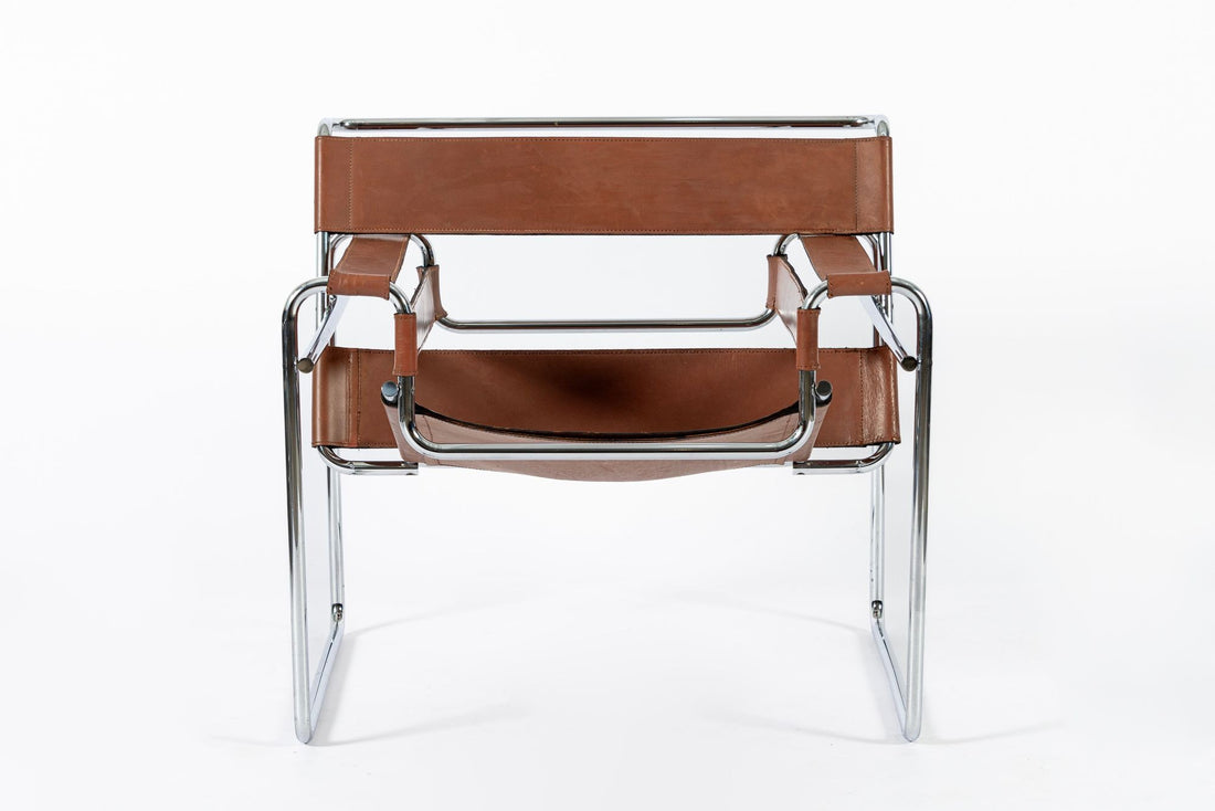 Mid Century Brown Wassily Lounge Chair by Marcel Breuer
