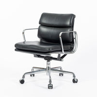 Eames for Herman Miller Soft Pad Black Leather Desk Chair 2000s