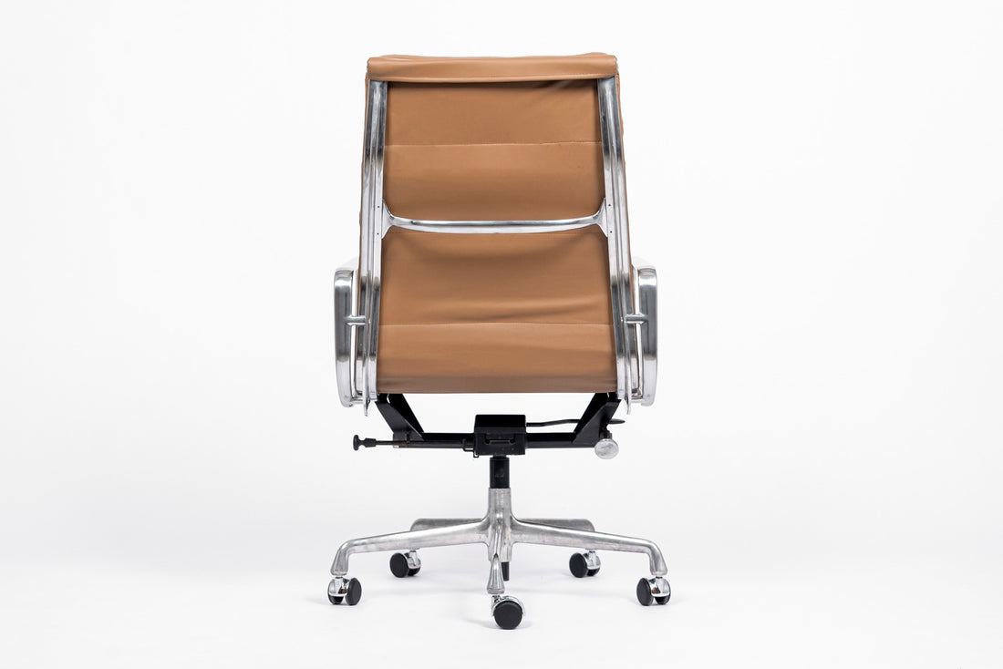 Eames for Herman Miller Aluminum Group Soft Pad Brown Office Chair