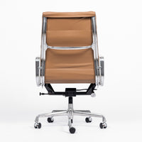 Eames for Herman Miller Aluminum Group Soft Pad Brown Office Chair