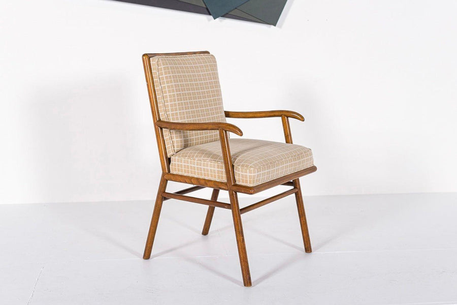 Mid Century Wood & Upholstery Arm Chair by Robsjohn-Gibbings for Widdicomb