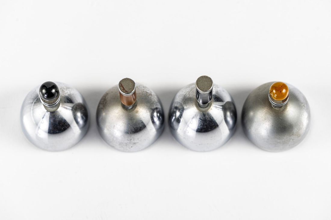 Antique Art Deco Dinner Table Bells by Ruth Gerth for Chase, Set of 4