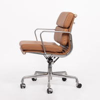 Eames Herman Miller Brown Leather Desk Chair Soft Pad 2000s