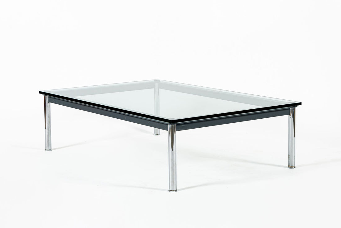 Bauhaus LC10-P Low Glass Coffee Table by Le Corbusier for Cassina
