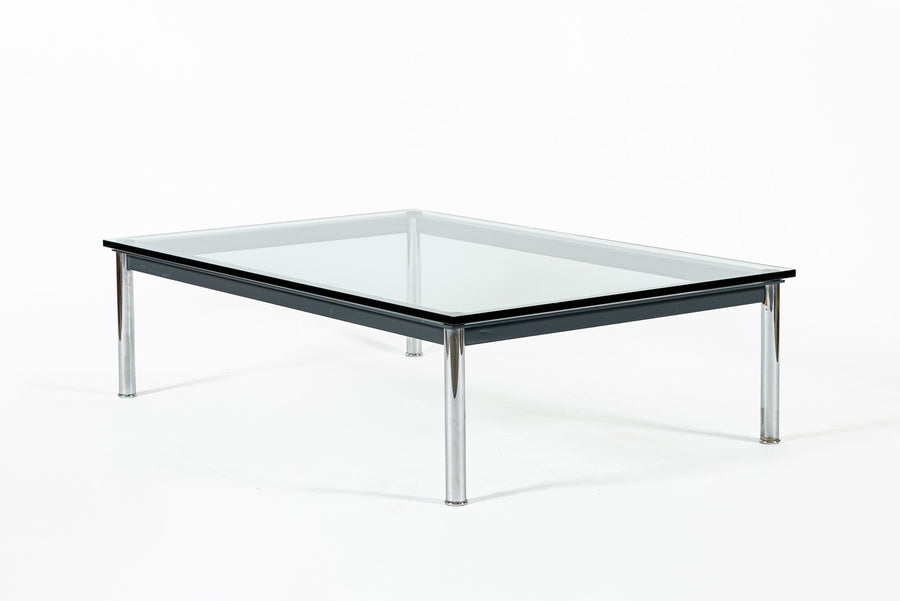 Bauhaus LC10-P Low Glass Coffee Table by Le Corbusier for Cassina