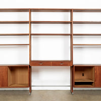 Mid-Century Modern Teak Wall Unit Bookcase RY100 by Hans Wegner for Ry Møbler, 1960s
