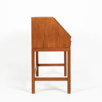 Danish Mid-Century Modern Teak Dropdown Secretary Desk, 1960s