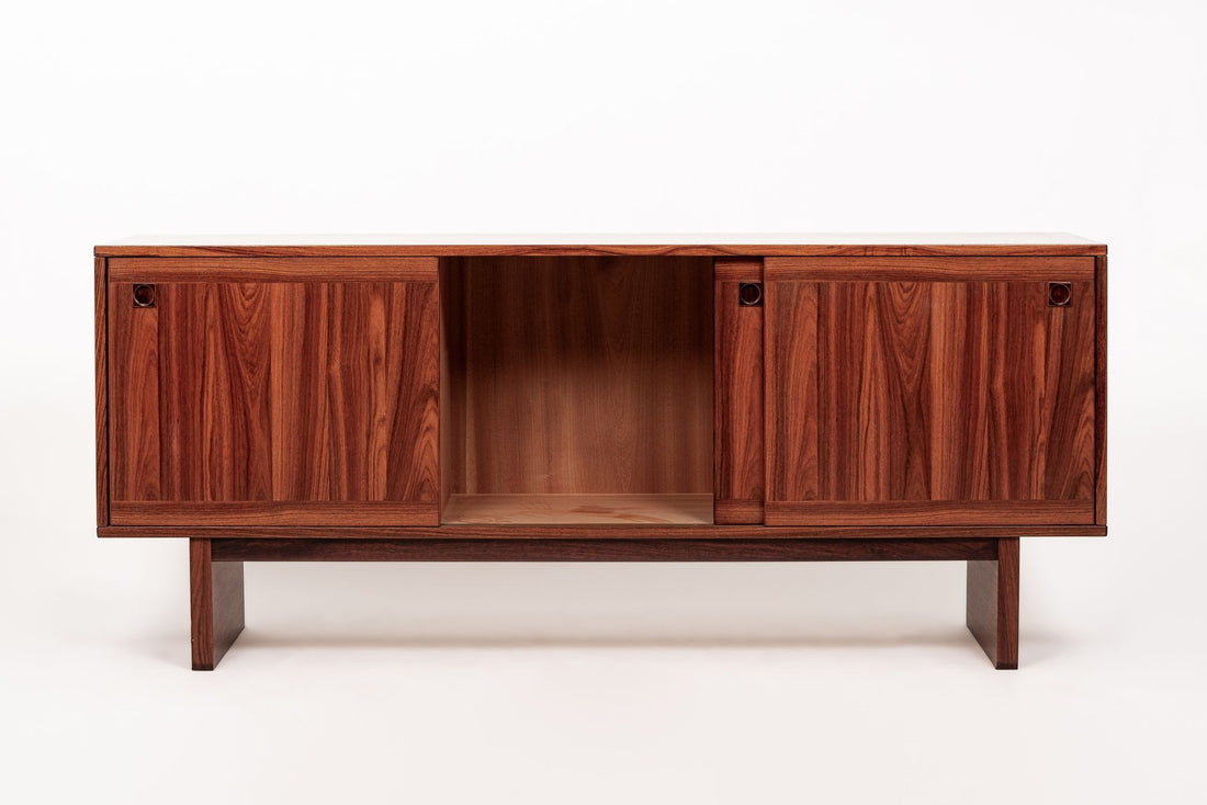 Mid Century Danish Modern Rosewood Credenza or Sideboard Cabinet