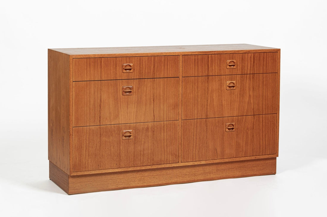 Danish Mid-Century Modern Teak 6-Drawer Dresser or Chest, 1960s