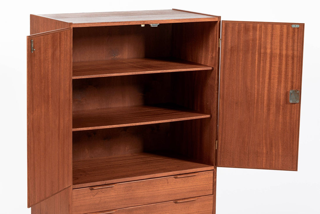 Mid Century Danish Teak Wood Storage or Bar Cabinet