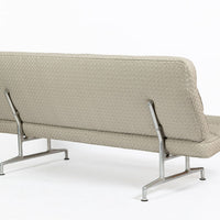 Vintage Mid-Century Modern Eames Model 3473 Tan Sofa for Herman Miller, 1960s