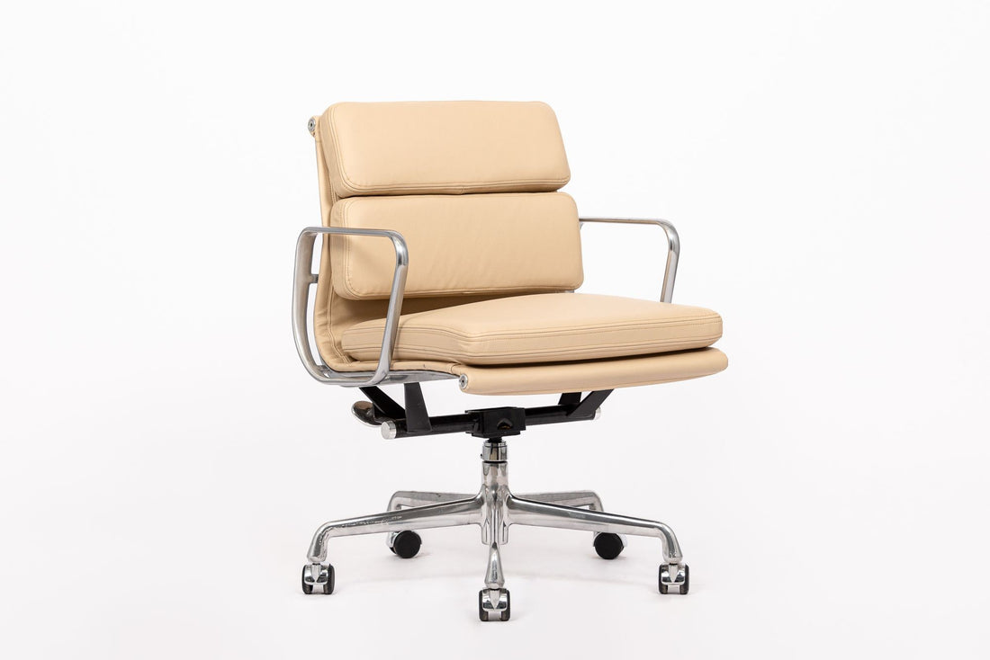 Eames for Herman Miller Tan Leather Desk Chair 2000s