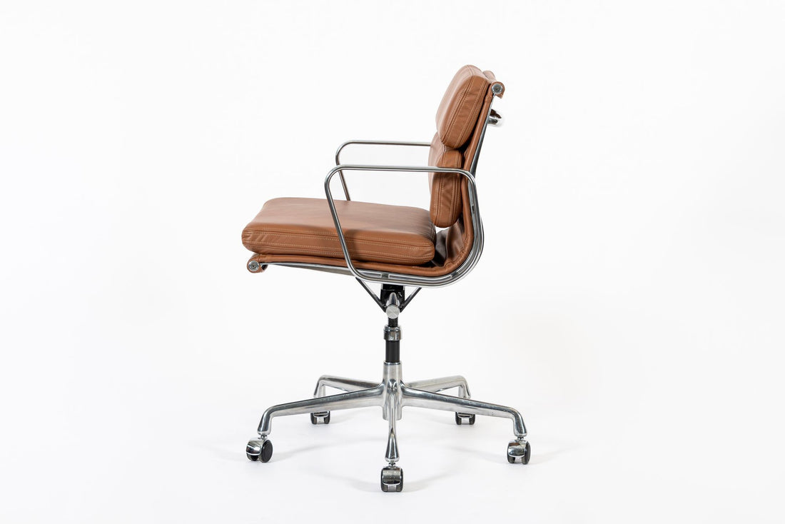 Eames for Herman Miller Brown Leather Office Chair 2000s