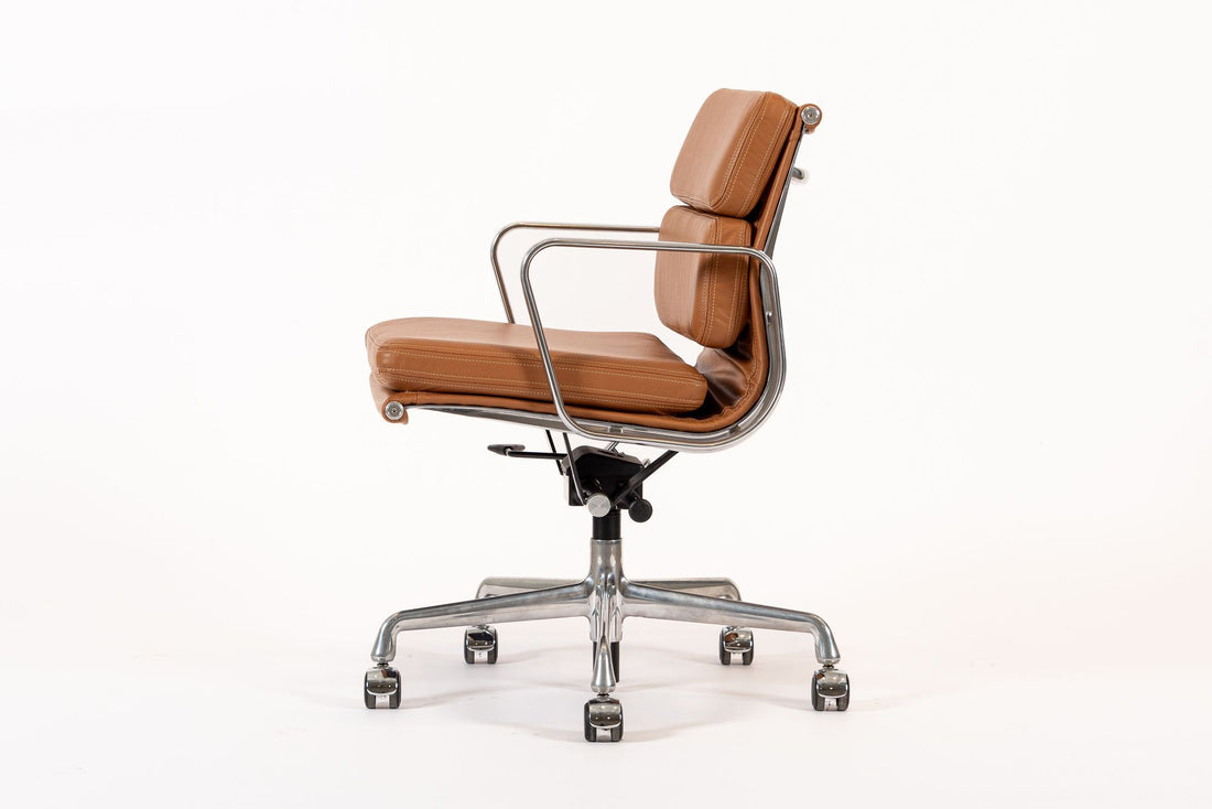 Eames for Herman Miller Brown Leather Office Chair 2000s