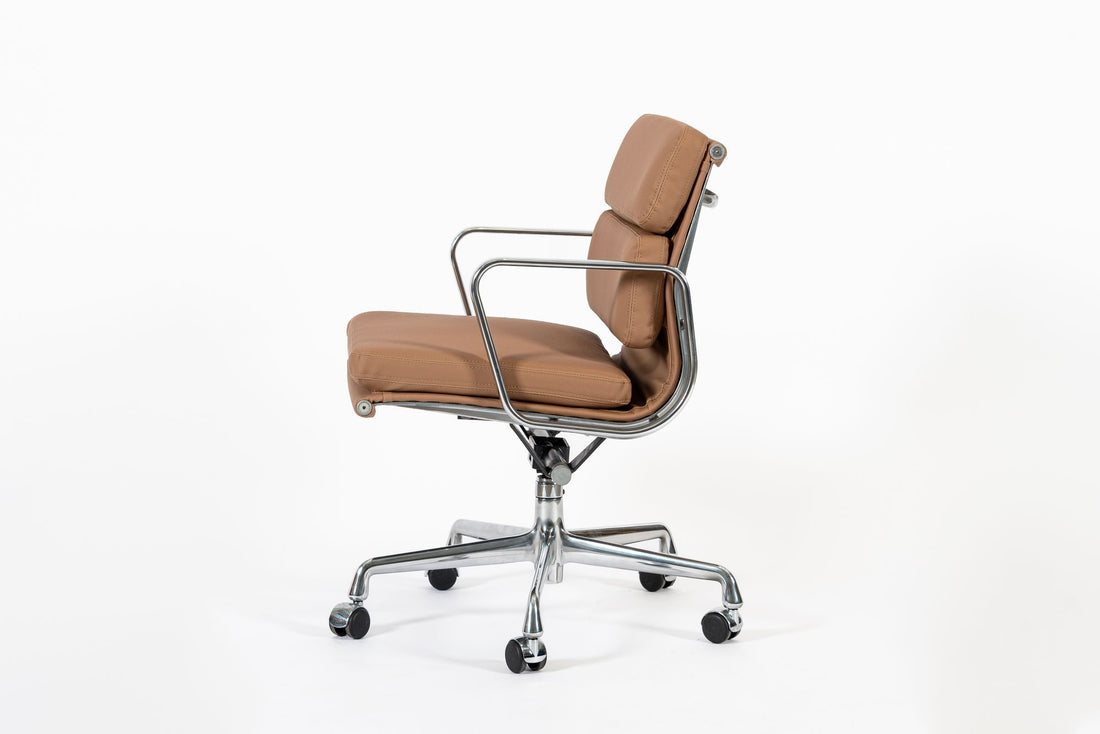 Eames for Herman Miller Aluminum Group Office Chair in Schumacher VEGAN Leather
