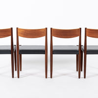 Mid Century Danish Modern Teak Dining Chairs by Poul Volther for Frem Rojle