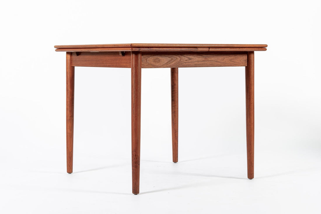 Mid Century Danish Teak Extendable Dining Table by Poul Volther for Frem Rojle